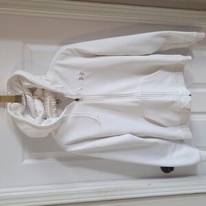 Under Armour (XL) White Zip-Up Hoodie Jacket